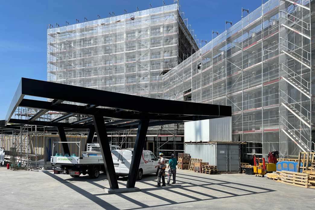 Baustelle POM April 2021